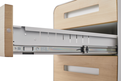 3 Drawer Mobile File Cabinet Under Desk Office,Simple Style Versatile Storage Cabinet for Legal/Letter/A4 Files, 5 Wheel Design Anti-Tilting Cold Rolled Steel Waterproof Moisture-Proof White