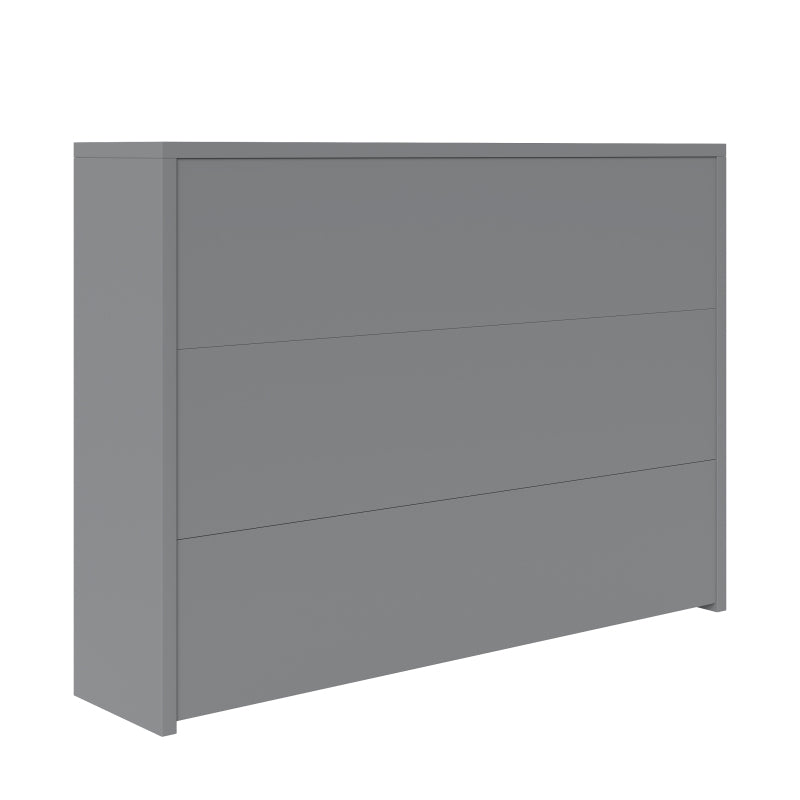 Faltbarer Schreibtisch mit Rollen & Wireless Charger–2-in-1 Sideboard & Arbeitsplatz, 115×27×93 cm (geschlossen, 95×51cm) Grey