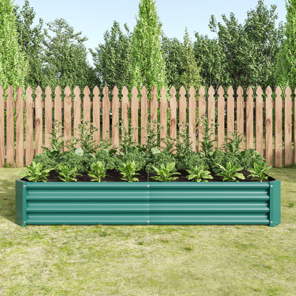 Hochbeet Metall Pflanzenbeet, Hochbeete für Garten aus robustem Stahlblech mit stabilem Design, Rostschutz und Langer Haltbarkeit, Hochbeet Bausatz ohne Boden, Ideal für Gemüse, Kräuter & Blumen Anthr