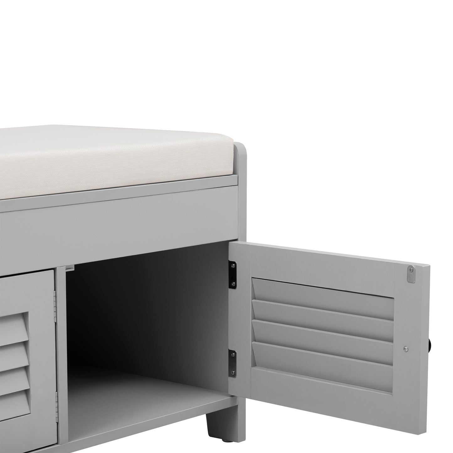 Moderne schuhbank mit sitzfläche, Eingangsbereich, Wohnzimmer, flurmöbel,  Grau