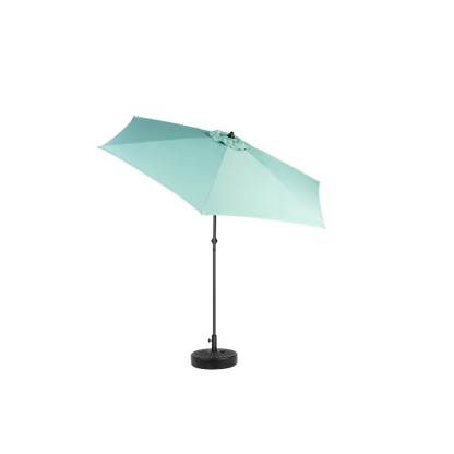 14.8 Ft Double Sided Outdoor Umbrella Rectangular Large with Crank (Light Green)(No Base)