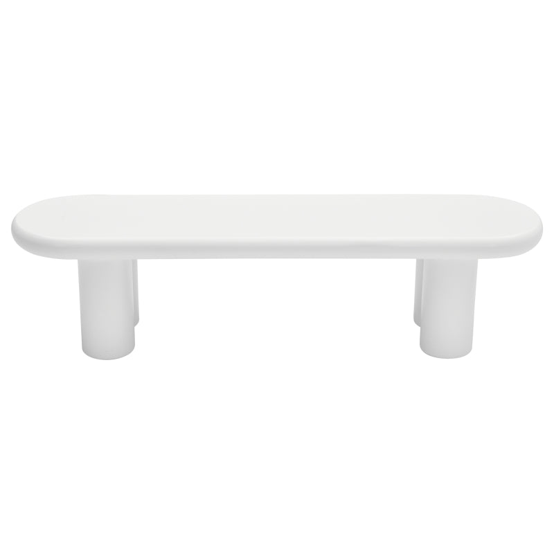 Weißer 160 x 40 x 40 cm großer TV-Schrank, moderner TV-Tisch im minimalistischen Stil mit 4 stabilen Stützbeinen, geeignet für Fernseher bis zu 65 Zoll