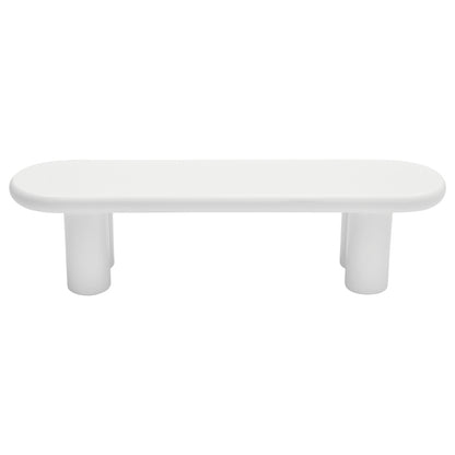 Weißer 160 x 40 x 40 cm großer TV-Schrank, moderner TV-Tisch im minimalistischen Stil mit 4 stabilen Stützbeinen, geeignet für Fernseher bis zu 65 Zoll