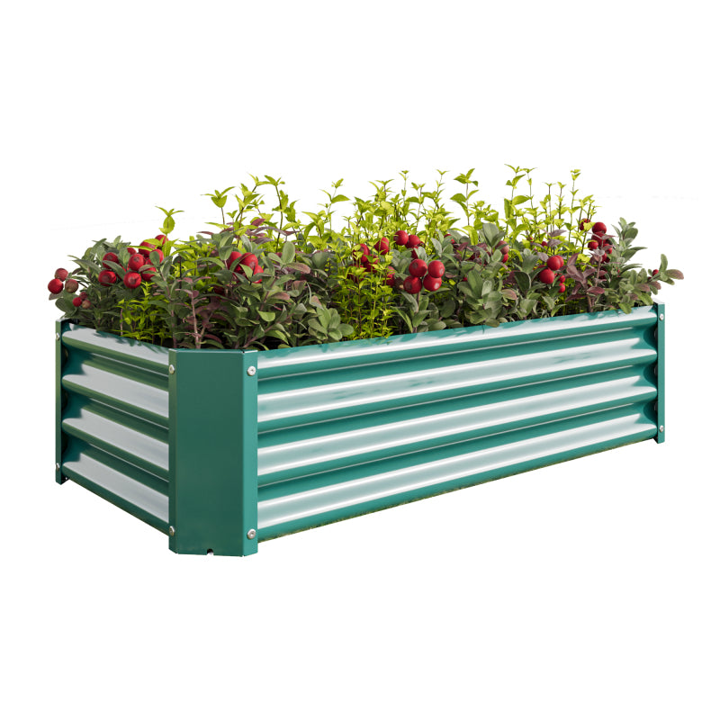 Hochbeet Metall Pflanzenbeet, Hochbeete für Garten aus robustem Stahlblech mit stabilem Design, Rostschutz und Langer Haltbarkeit, Hochbeet Bausatz ohne Boden, Ideal für Gemüse, Kräuter & Blumen Anthr