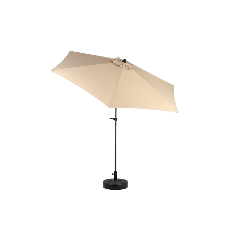 14.8 Ft Double Sided Outdoor Umbrella Rectangular Large with Crank (khaki)(No Base)