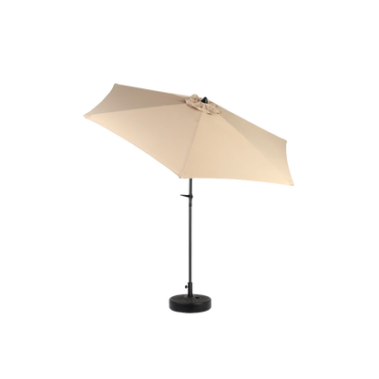 14.8 Ft Double Sided Outdoor Umbrella Rectangular Large with Crank (khaki)(No Base)