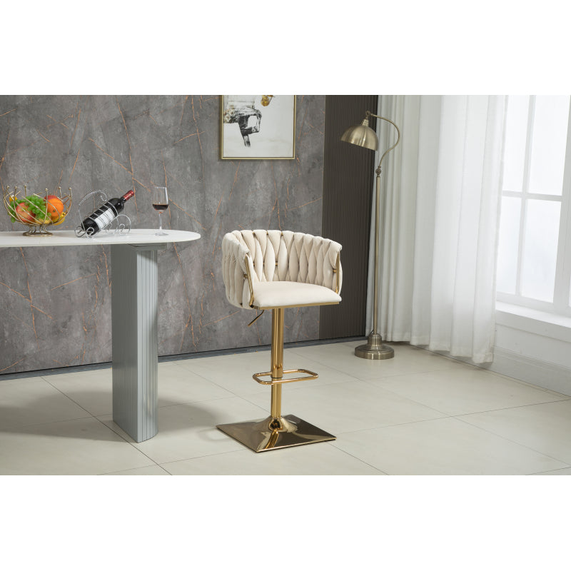 Vintage Barhocker mit Rückenlehne und Fußstütze Counter Höhe Esszimmerstuhl Für Kücheninsel Esszimmer Bar Theke Potluck Party Lounge Bereich