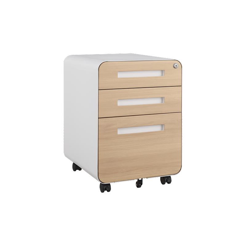 3 Drawer Mobile File Cabinet Under Desk Office,Simple Style Versatile Storage Cabinet for Legal/Letter/A4 Files, 5 Wheel Design Anti-Tilting Cold Rolled Steel Waterproof Moisture-Proof White