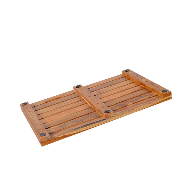 Teak Wood,Teak Antirutschmatte,Teak Duschmatte rutschfeste Badezimmermatte Luxus Spa Matte Holz Badewannenmatte 40 x 60 cm