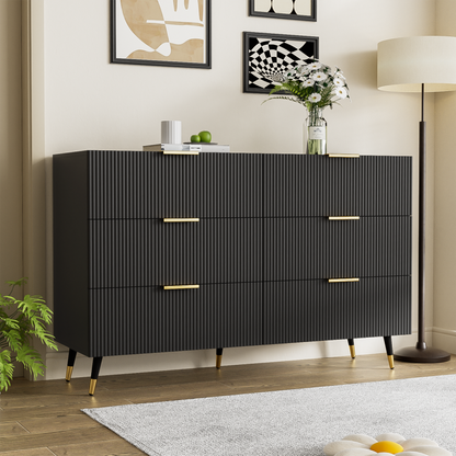 Elegantes Sideboard mit modernem Design, Kommode mit Schubladen und viel Stauraum