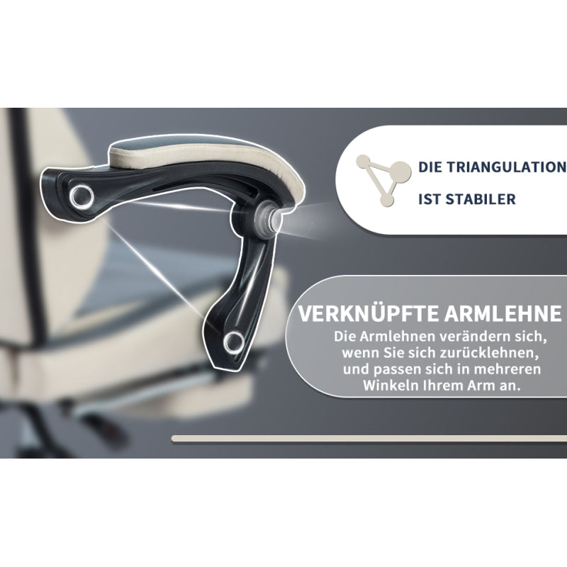 Gaming Stuhl Ergonomisch Gaming Chair Bürostuhl mit Fußstütze Racing Computerstuhl Höhenverstellbar Gepolstert Computerstuhl Lendenwirbelstütze Blaubeige