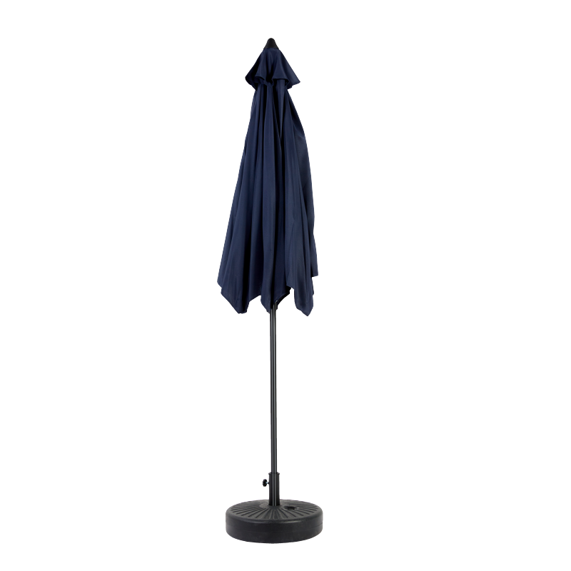 14.8 Ft Double Sided Outdoor Umbrella Rectangular Large with Crank (Navy Blue)(No Base)