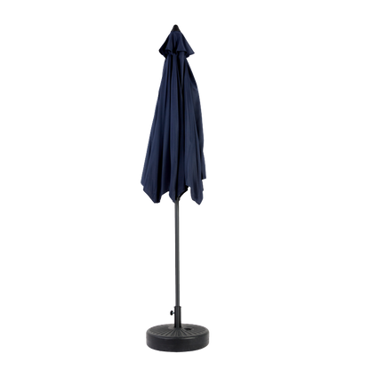 14.8 Ft Double Sided Outdoor Umbrella Rectangular Large with Crank (Navy Blue)(No Base)
