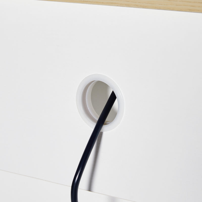 Ausziehbarer Bartisch mit Stauraum(110-124×78×97.5cm), für 2-6 Personen, Kücheninseln mit 2 Schubladen, 2 seitliche offene Regale und eingebaute Steckdose,Tischplatte aus weiß marmoriertem MDF,Weiß