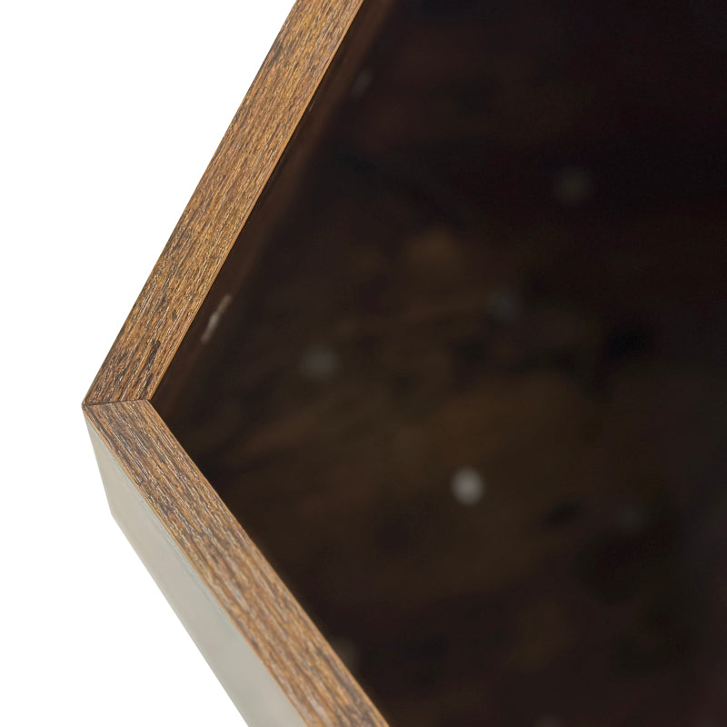 66CM Modern Pet Furniture Cat Carrier Side Table MDF Multi-Purpose Furniture Antique Wood Color