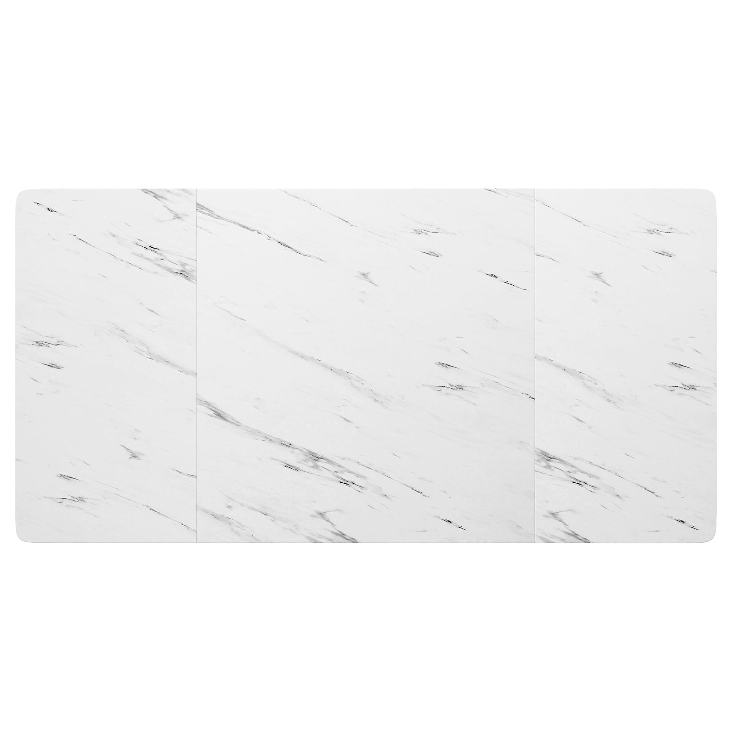 Tragbarer Esstisch, klappbare Tischplatte, marmorierte Tischplatte, geeignet für Esszimmer, Wohnzimmer, verstellbare Trennwände, großes Staufach, 6 Rollen (2 feststellbar), schwarze Tischbeine