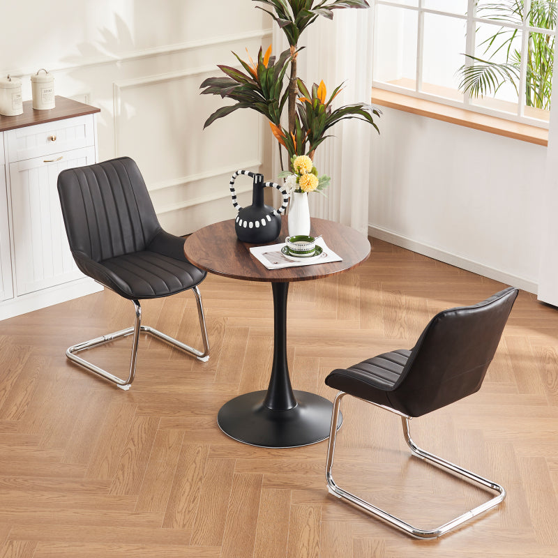 Sorgfältig ausgewählte Küche Wohnzimmer Esszimmer Stühle aus Kunstleder Material für leichtere Wartung! (Satz von 2)