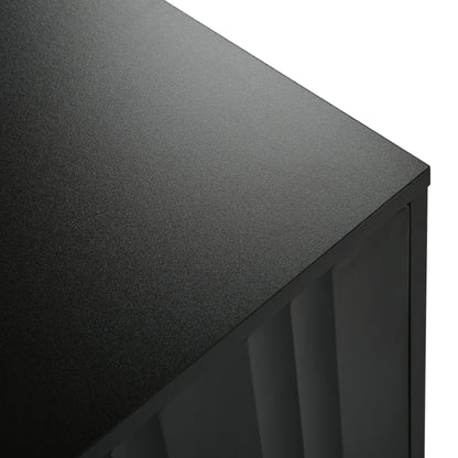 Schwarzes TV-Schrank, 190 cm(L) x 38 cm(W) x 48 cm(H), goldene Tischbeine