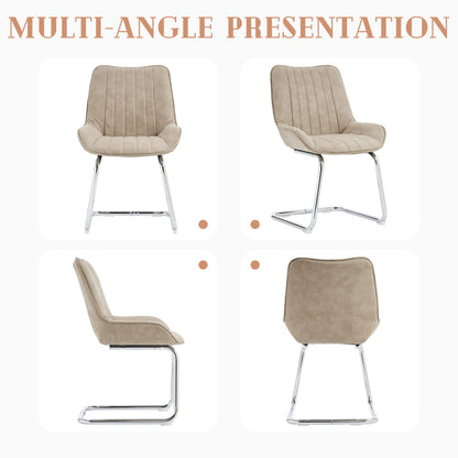 Sorgfältig ausgewählte Küche Wohnzimmer Esszimmer Stühle aus Kunstleder Material für leichtere Wartung! (Satz von 2)
