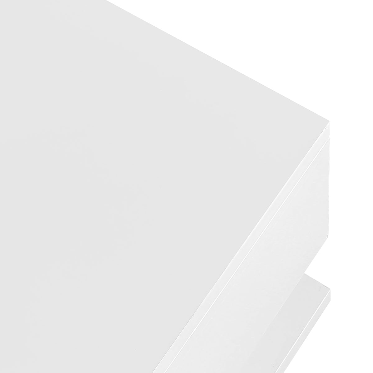 Couchtisch, Hochglanz-Weiß. Beistelltische, Couchtische mit Glas und LED-Effekt