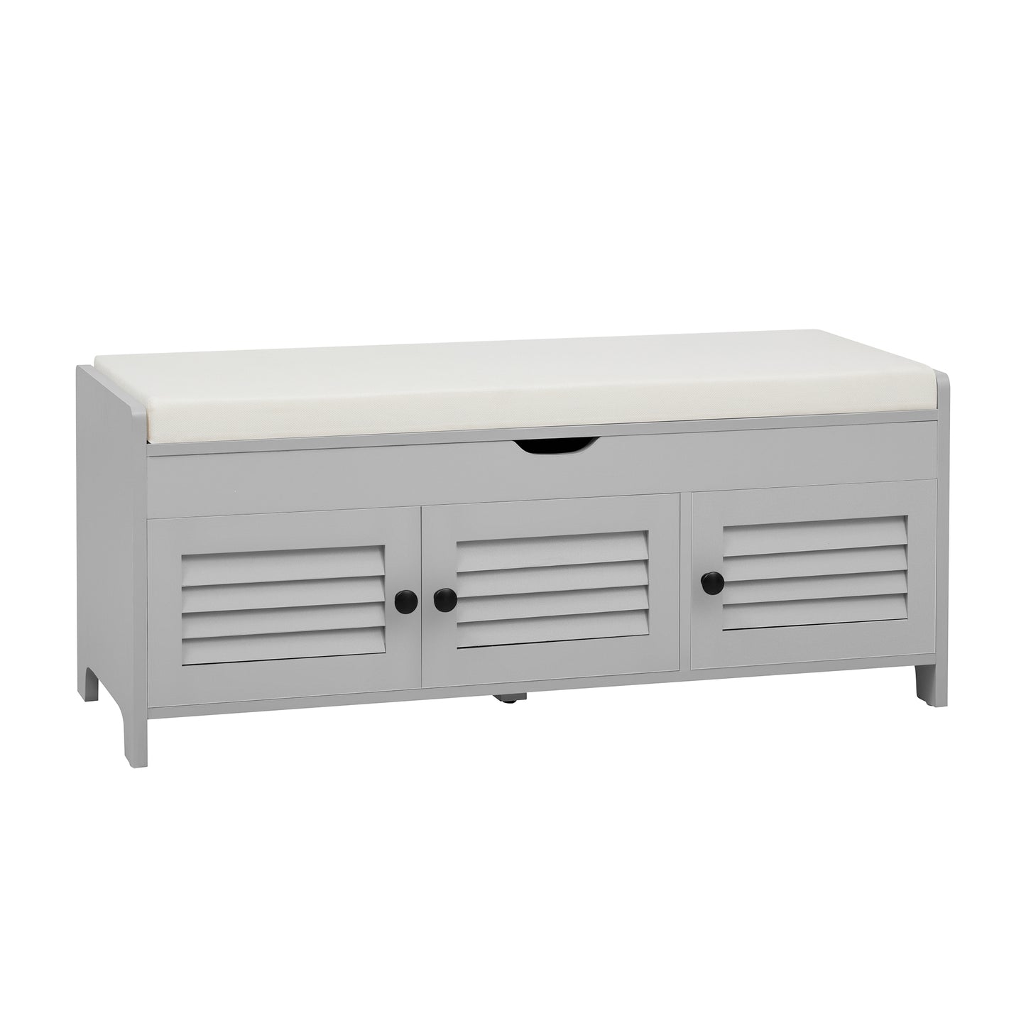 Moderne schuhbank mit sitzfläche, Eingangsbereich, Wohnzimmer, flurmöbel,  Grau