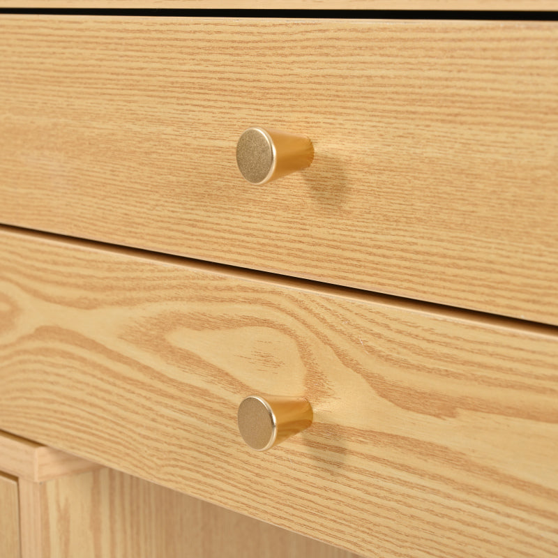 Schminktisch-Set, Kosmetiktisch mit LED-Spiegel und 3-Farbiger Beleuchtung, Schminktisch aus Holz für Schlafzimmerstudio - Maße: B120/H90/T40 cm(ohne Hocker) (Old sku: RN3198724AAA)
