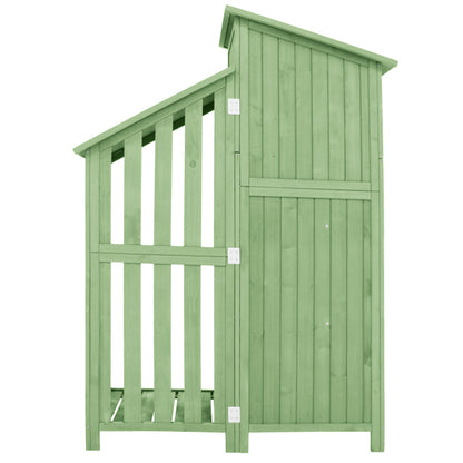 Gerätehaus Gartenschrank Geräteschuppen Geräteschrank, BxT: 124x46 cm,BxTxH:124x46x174cm, auch für kleine Gärten geeignet,Grün, (Holzhütte, 1 St., Gartenhaus)