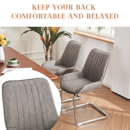 Sorgfältig ausgewählte Küche Wohnzimmer Esszimmer Stühle aus Kunstleder Material für leichtere Wartung! (Satz von 2)