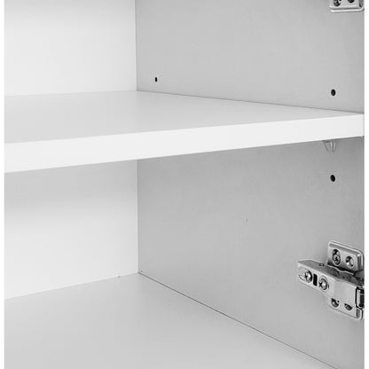 Moderner weiß TV-Schrank – 175 x 38 x 56 cm, verstellbare Einlegeplatten, Leichte Lowboard-TV-Möbel im Luxusstil