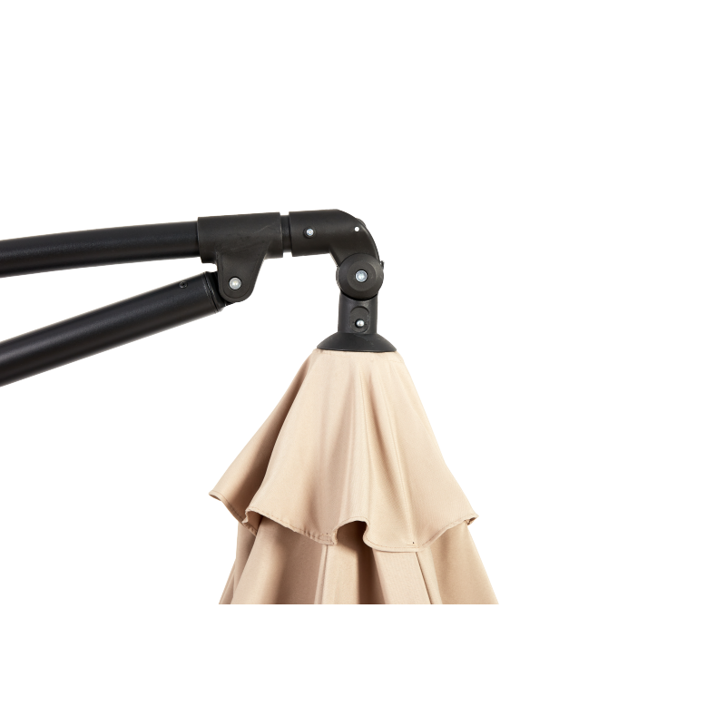 14.8 Ft Double Sided Outdoor Umbrella Rectangular Large with Crank(khaki)(No Base)