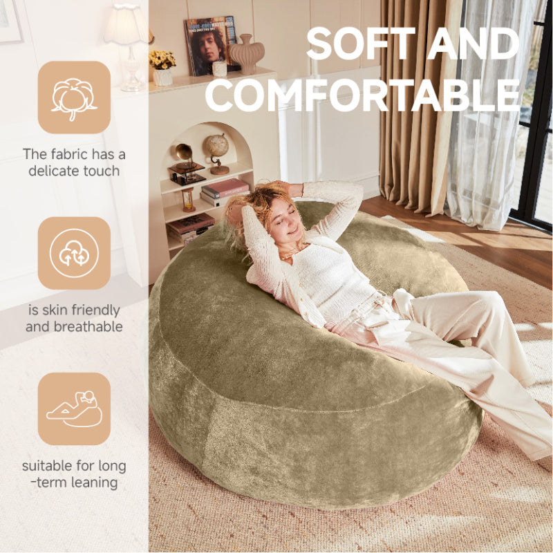 90 Sitzsack,Sitzsackstuhl, Sofa für Erwachsene,weicher und bequemer Lesestuhl,,geeignet für Schlafzimmer, Balkone und andere Orte