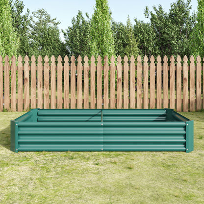 Hochbeet Metall Pflanzenbeet, Hochbeete für Garten aus robustem Stahlblech mit stabilem Design, Rostschutz und Langer Haltbarkeit, Hochbeet Bausatz ohne Boden, Ideal für Gemüse, Kräuter & Blumen Anthr
