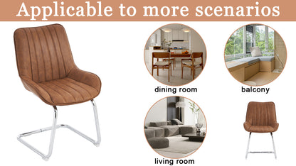 Sorgfältig ausgewählte Küche Wohnzimmer Esszimmer Stühle aus Kunstleder Material für leichtere Wartung! (Satz von 2)