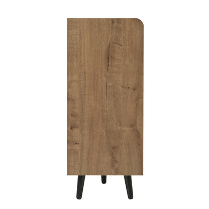 Moderner Schuhbänke mit Holzmaserung, Schuhschrank