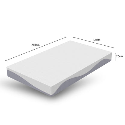 Schaummatratze 120x200 cm, Wendbar H3/H4, 20 cm hoch, Öko-TEX zertifiziert