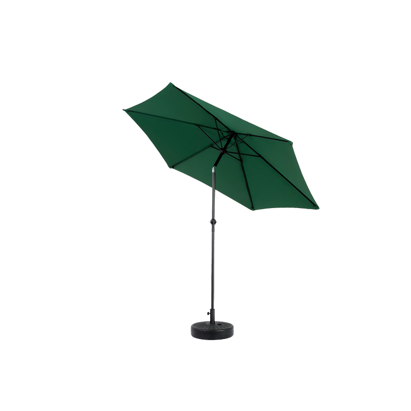 14.8 Ft Double Sided Outdoor Umbrella Rectangular Large with Crank (Dark Green)(No Base)