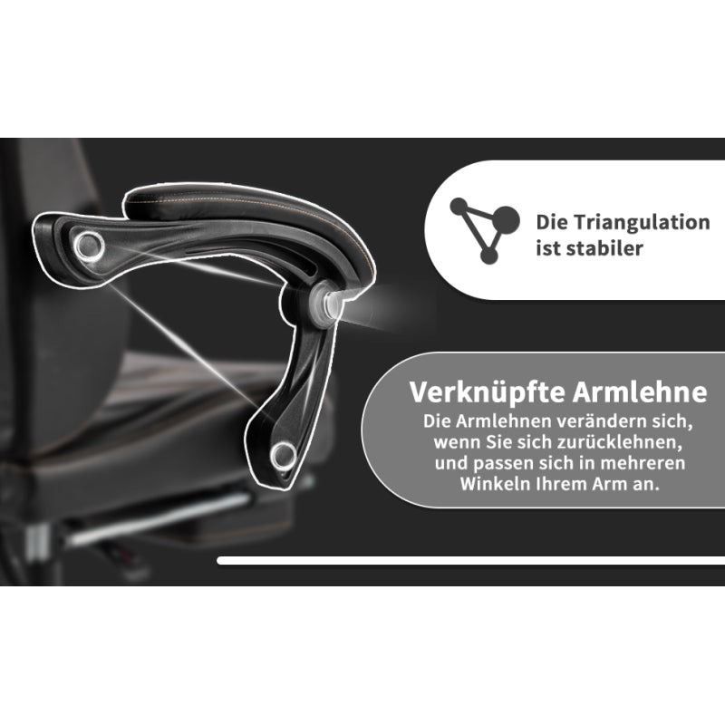Gaming Stuhl Computerstuhl Ergonomischer Gaming Chair mit Fußstütze Bürostuhl Ergonomischer Computerstuhl mit Lendenwirbelstütze Schwarz