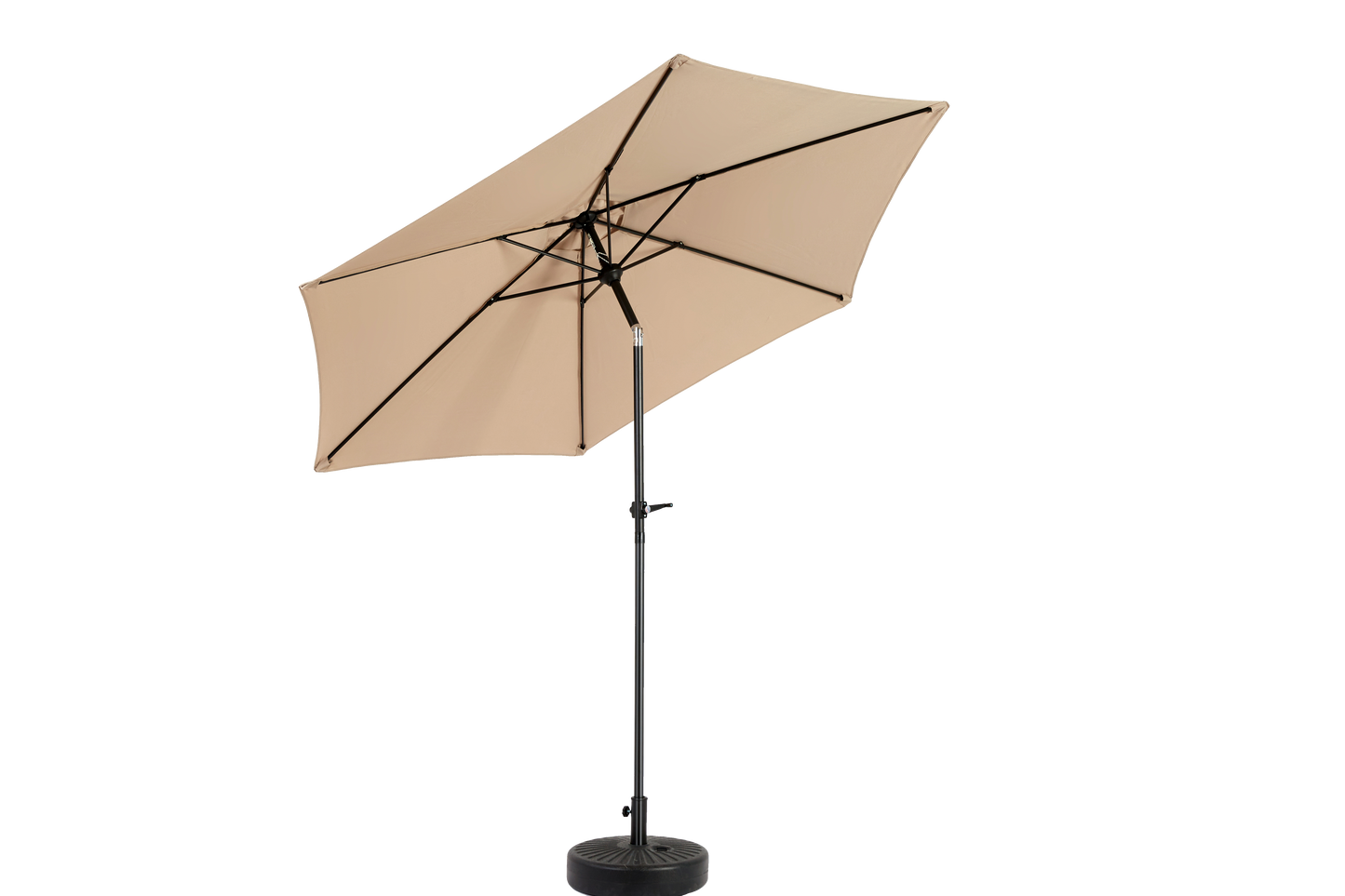 14.8 Ft Double Sided Outdoor Umbrella Rectangular Large with Crank (khaki)(No Base)
