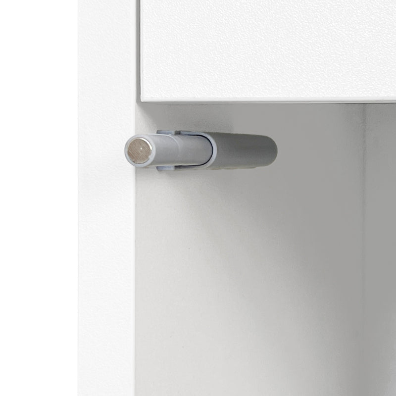 Schminktisch mit LED-Spiegel und Beleuchtung - Weißes Schminktisch-Set für Schlafzimmer mit drei geräumigen Schubladen und einer Tür (ohne Hocker)