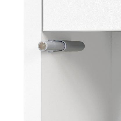 Schminktisch mit LED-Spiegel und Beleuchtung - Weißes Schminktisch-Set für Schlafzimmer mit drei geräumigen Schubladen und einer Tür (ohne Hocker)