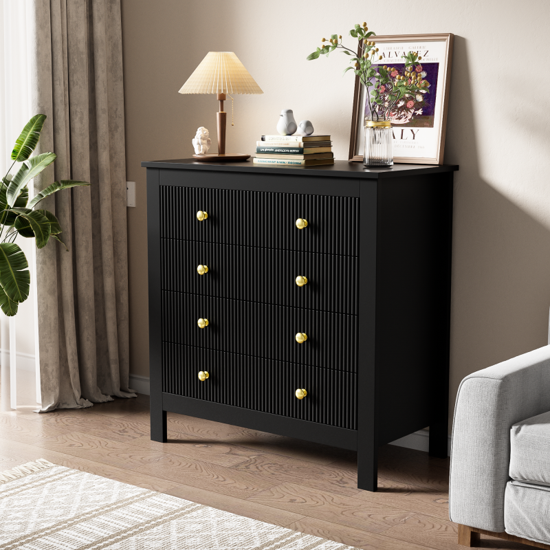 Sideboard, Kommode mit Spezialtüren, Goldgriffen, Sideboard/Schuhschrank/Schminktisch [OLD SKU:WF325795BAA]