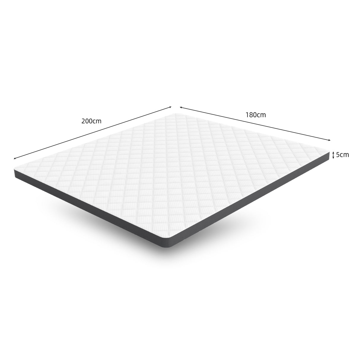 Matratzentopper 180x200 cm, 7 Zonen, H3, 7 cm Höhe, Öko-TEX, Ergonomisch