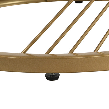 Eleganter zusammensetzbarer Couchtisch: Marmoroptik, Golddekor, Beistelltisch mit Schubladen – 2er-Set