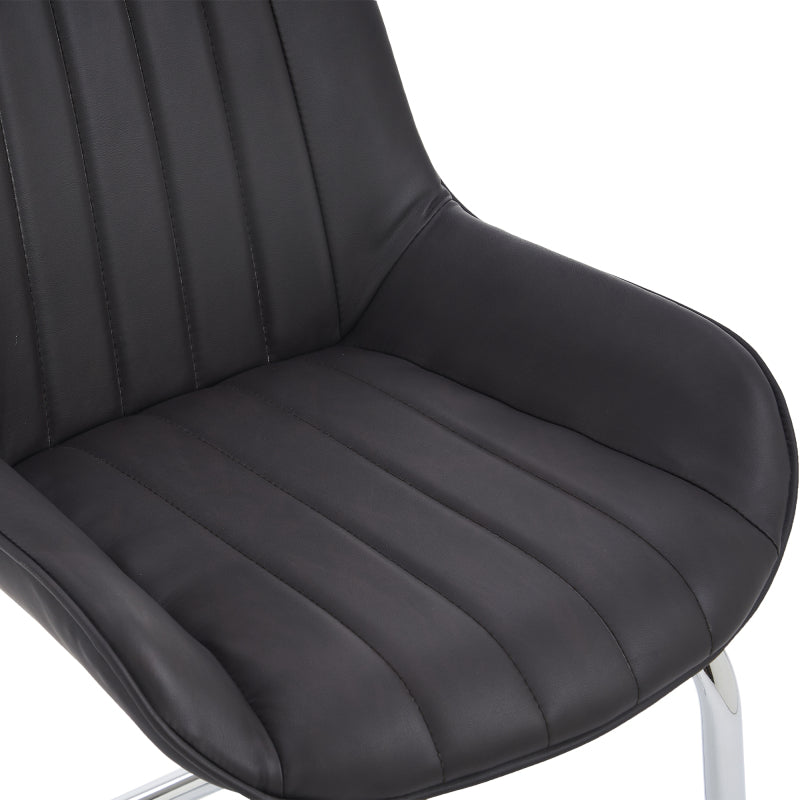 Sorgfältig ausgewählte Küche Wohnzimmer Esszimmer Stühle aus Kunstleder Material für leichtere Wartung! (Satz von 2)