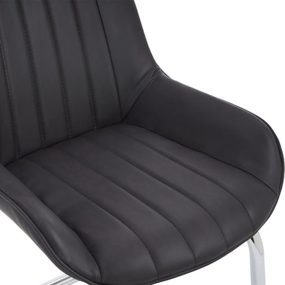 Sorgfältig ausgewählte Küche Wohnzimmer Esszimmer Stühle aus Kunstleder Material für leichtere Wartung! (Satz von 2)