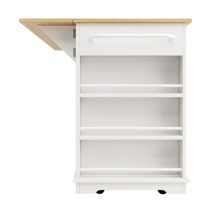 Kücheninsel, Küchenwagen mit Steckdosenleiste ausgestattet, Küchenschrank, Servierwagen mit arbeitsplatte, buffetschrank, Speisewagen mit Holzmaserung, buffetschrank,weiß