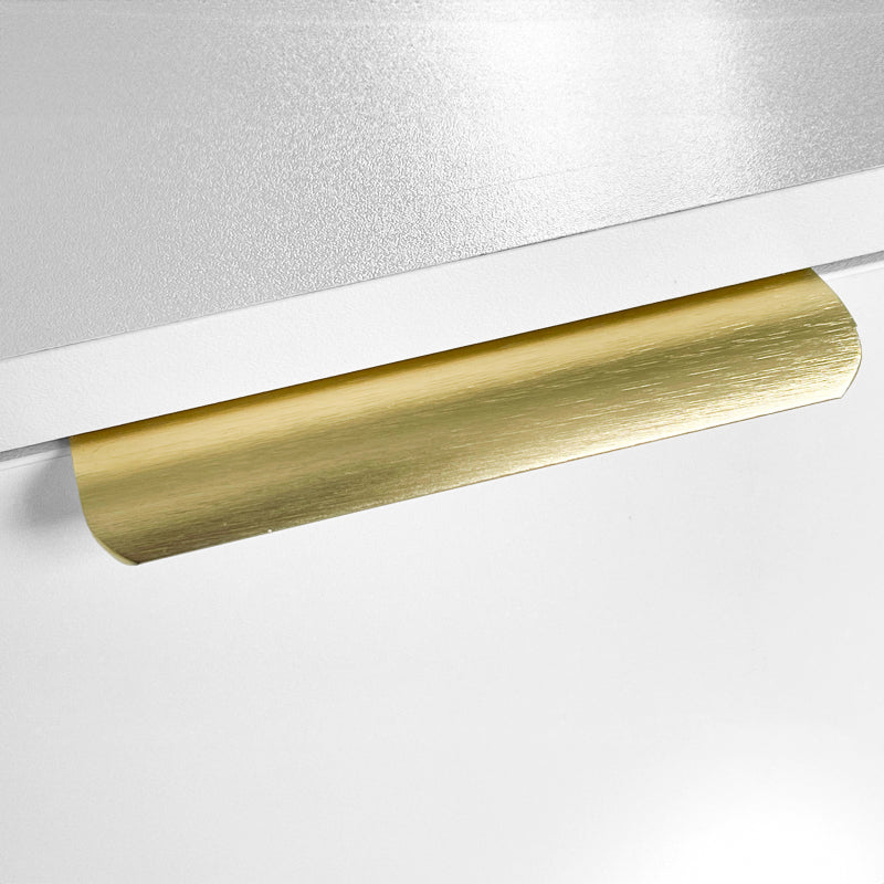 Schminktisch mit LED-beleuchtetem Spiegel, Weißes Schminktisch-Set mit ausziehbarem Design, moderner Kosmetiktisch für das Schlafzimmer  - Maße:B100/H78/T40 cm (ohne Hocker)