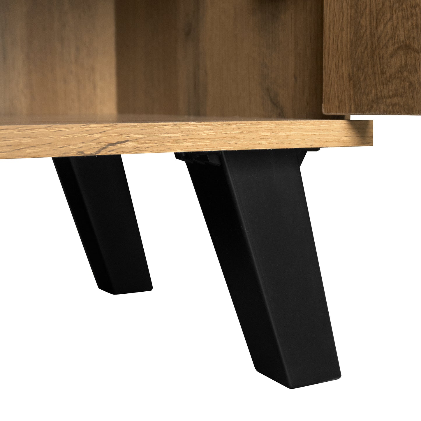 Moderner Schuhschrank mit 5 Fächern, Verstellbare Einlegeböden, Holzfarbe