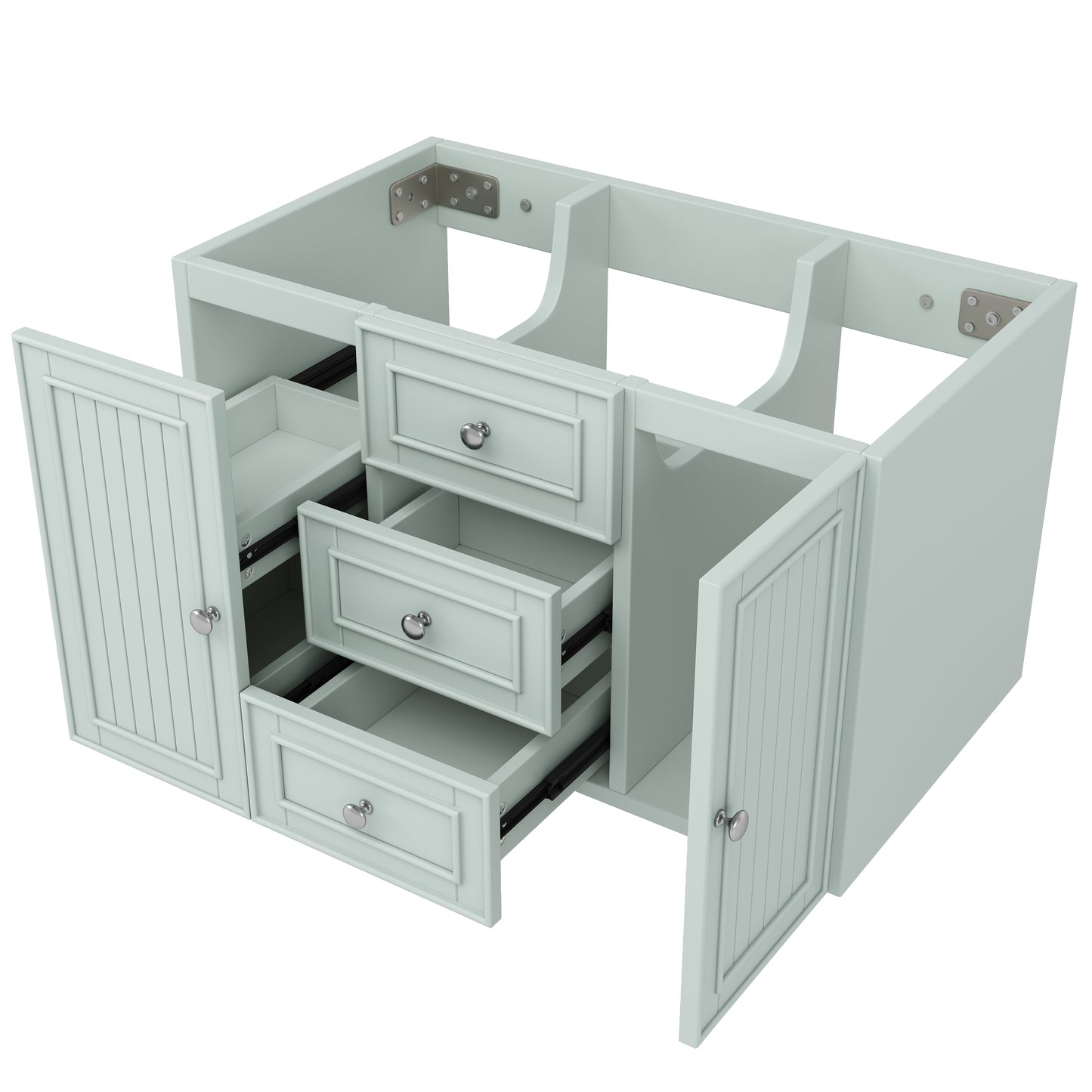 Hängender Waschtisch, Moderner Stil,Badmöbel für Badezimmer, Grün