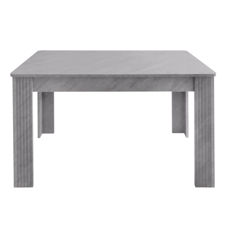 Modern einfacher Esstisch, Robuster Esstisch, Tisch mit vier Beinen, Beton-Optik